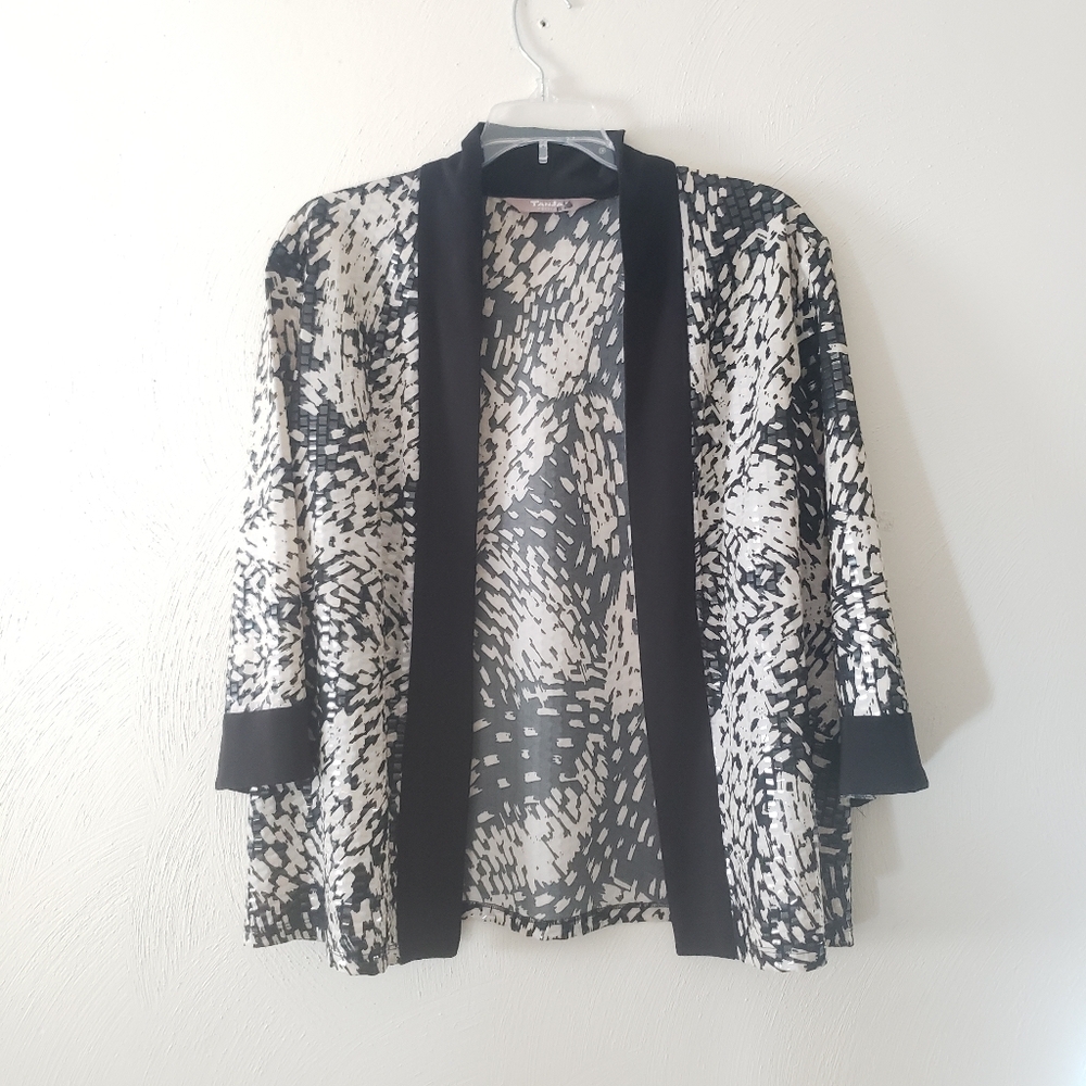 TanJay Mirror Open Front Cardigan